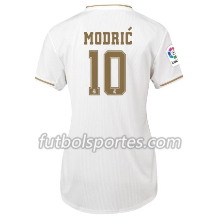 Camisetas Mujer Real Madrid Luka Modrić 10 Primera Equipacion 2019/2020